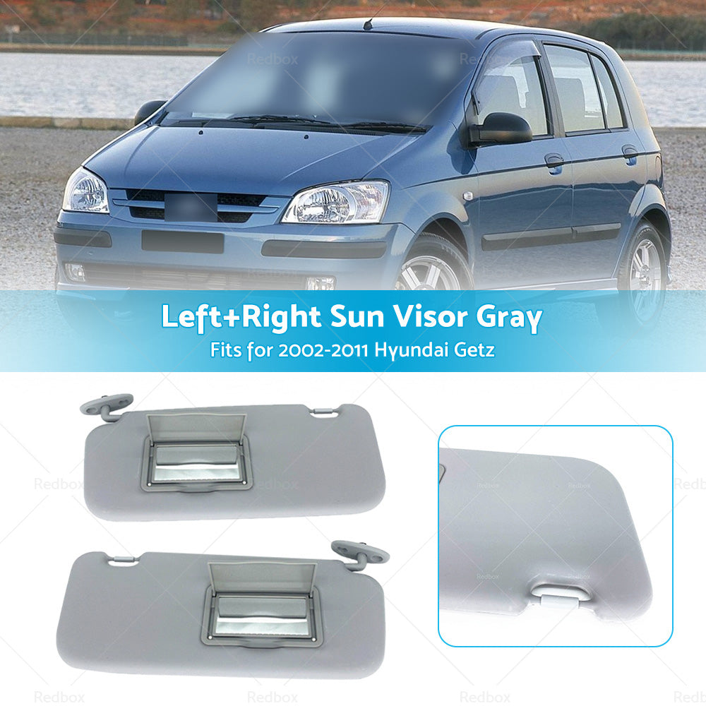 Left Right Side Car Sun Visor Shade Suitable For Hyundai Getz 2002-2012 Grey-1