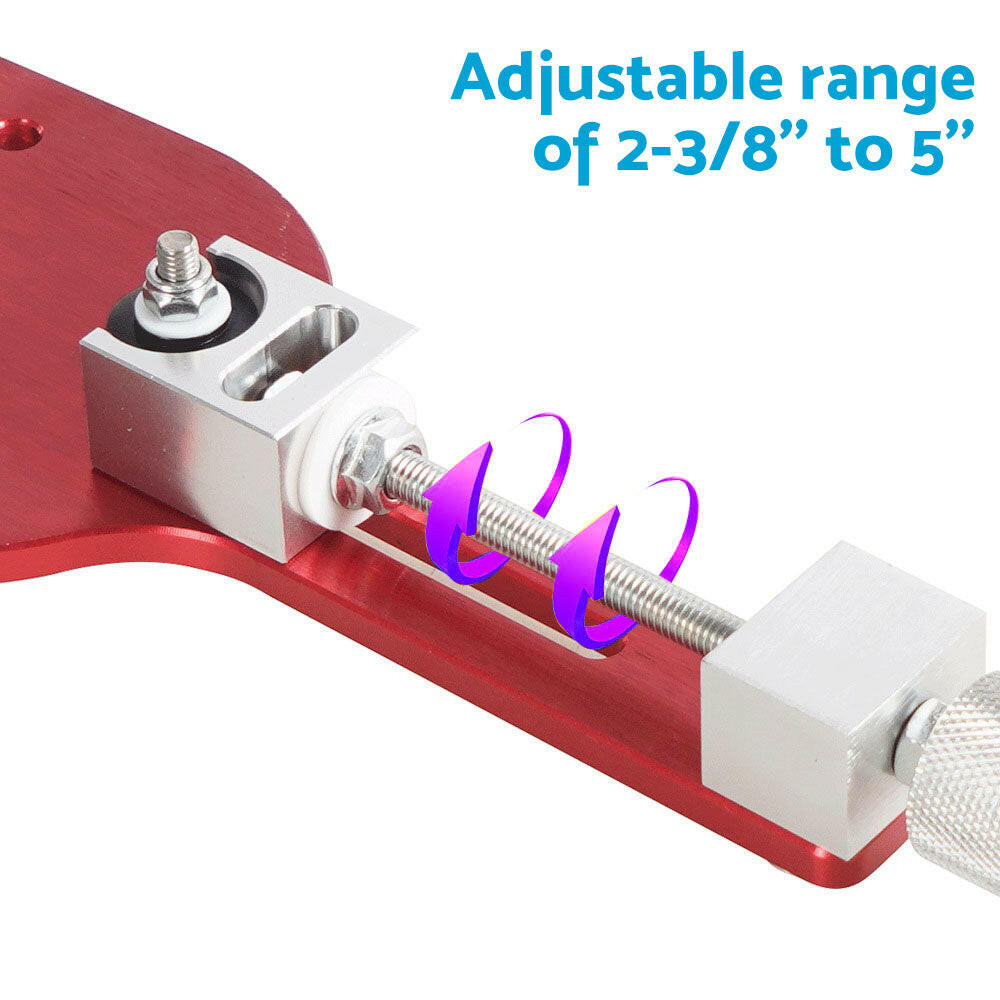 Car Oil Filter Cutter Tool Filter Cutting Range 2-3/8in - 5in Aluminum Alloy Red-3