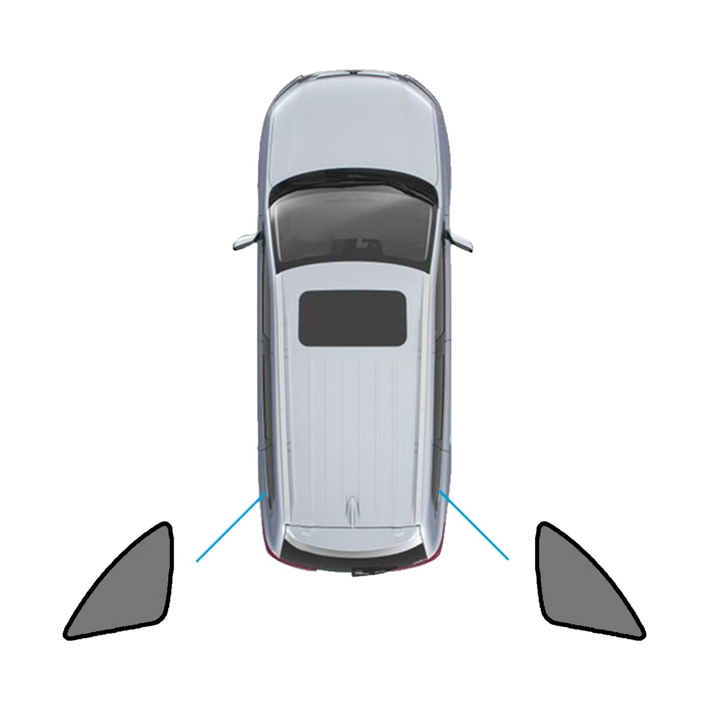Window Sun Shades Magnetic Mesh Accessories Suitable For Mercedes-Benz GLA 2020-On-3