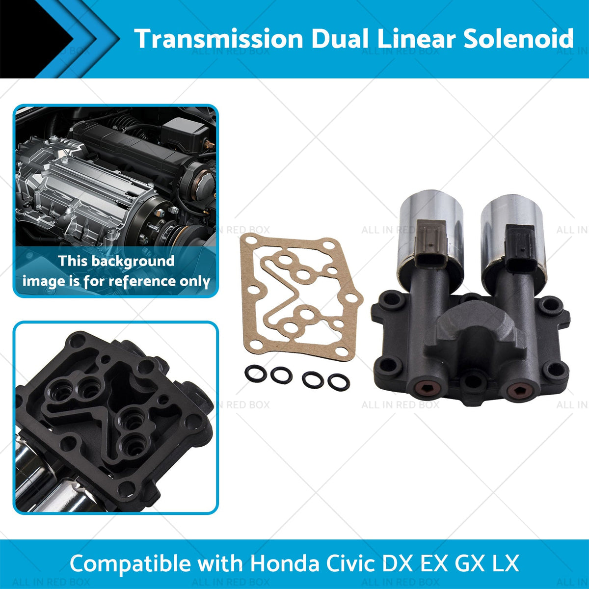 Transmission Dual Linear Solenoid Suitable for Honda Civic DX EX GX LX 2006-2011-1