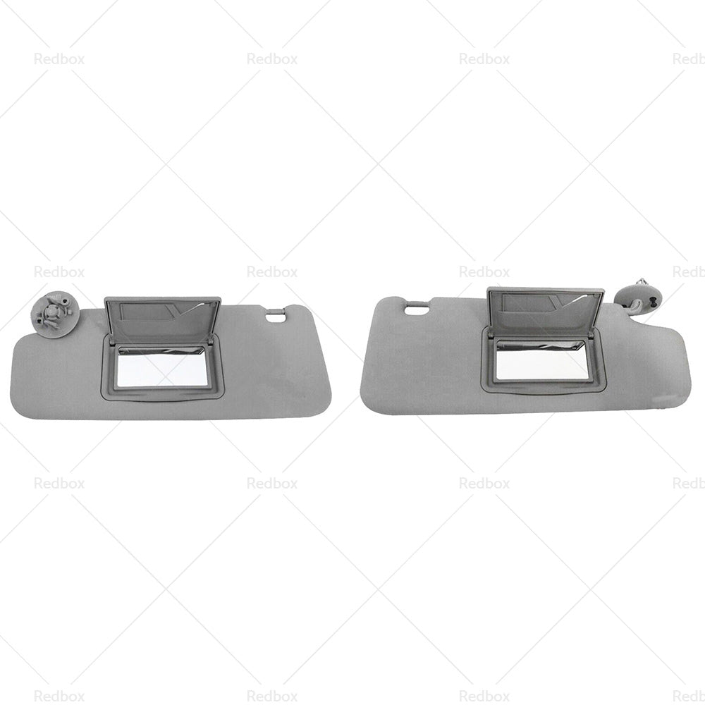 Pair Sun Visor Left Right Suitable For Holden Barina TM 2011-2018 Grey-1