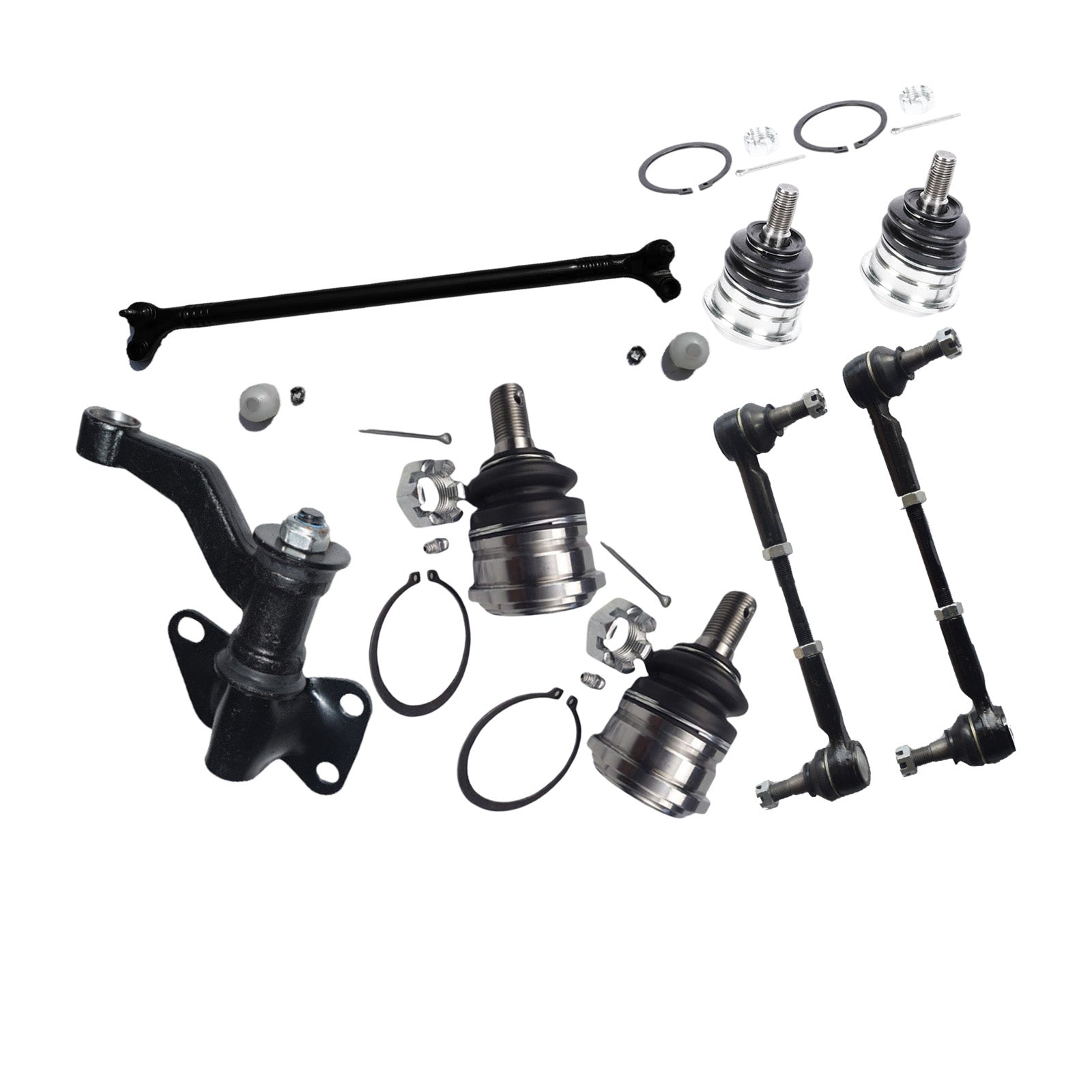 Ball Joints, Idler Arm, Centre Rod & Tie Rod Ends Suitable For Nissan Navara 4x4 D22 1997-2016-0