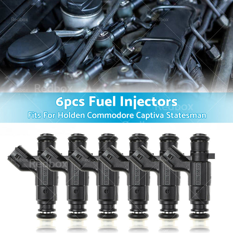 6Pcs Fuel Injectors For Holden Captiva Statesman Commodore VE VZ V6 0280156131-0