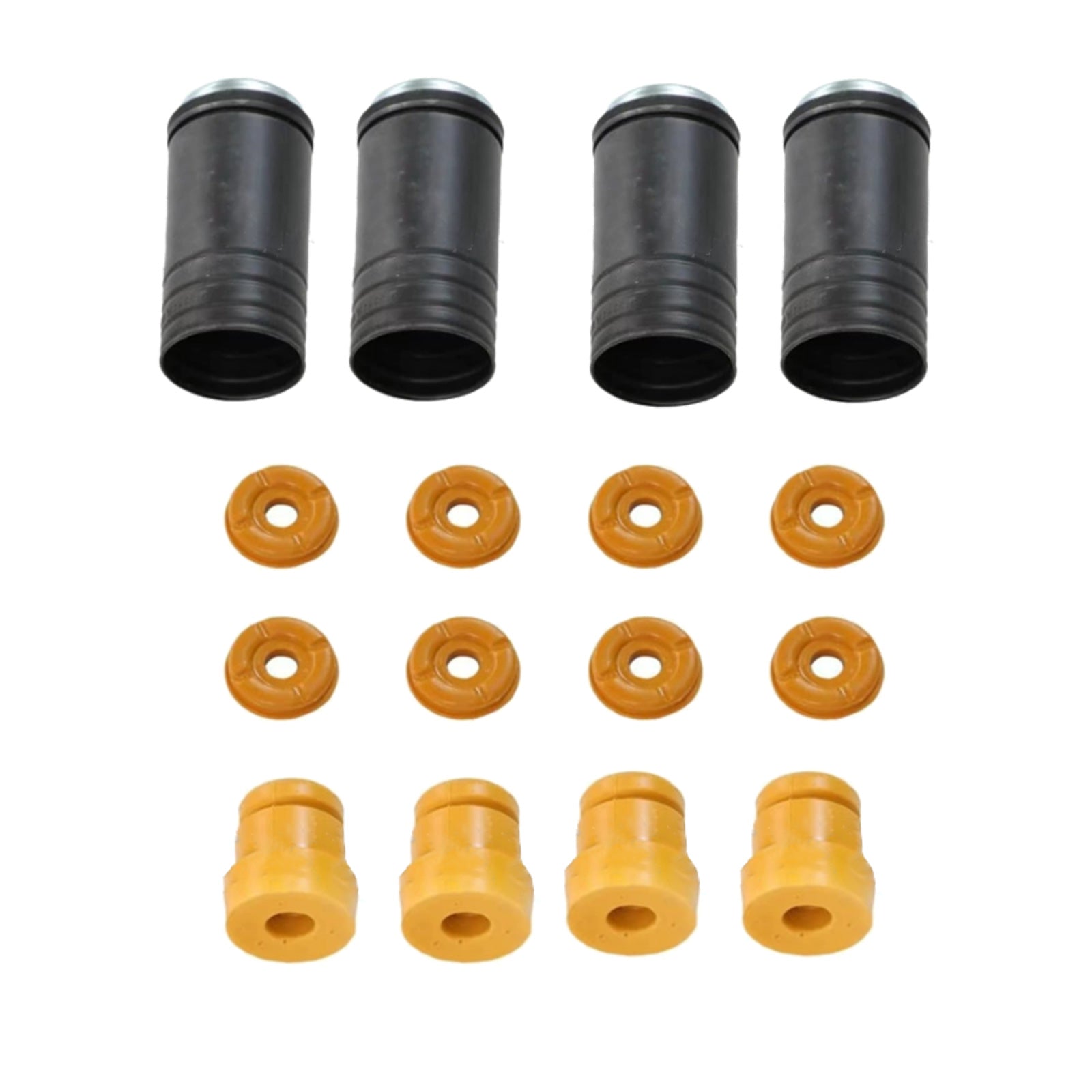 16x Front & Rear Bushing & Bump Stop & Dust Cover Suitable For X5 E70 X6 E71-2