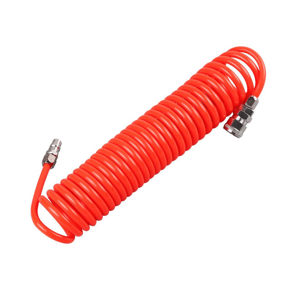 6m Coil Air Compressor Hose Recoil Hose 5mm x 8mm PU with Nitto Style Fittings - Frazy's Auto Parts