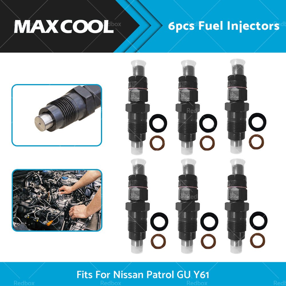6PCS Diesel Fuel Injectors Fits For Nissan Patrol GQ Y60 TD42 TD42T 1988 - 1997 - Frazy's Auto Parts