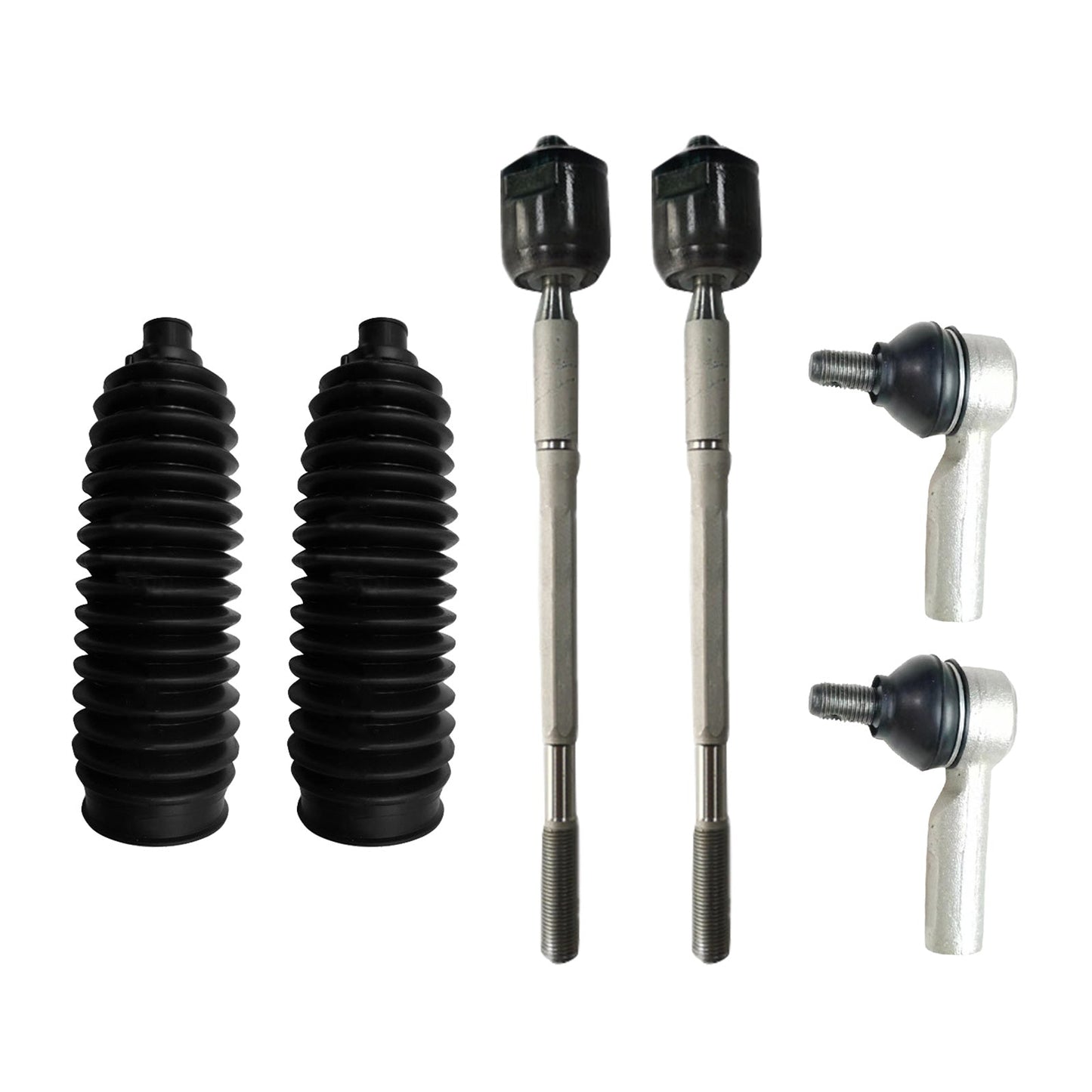 6PCS Inner Rack Tie Rod End Kit Suitablefor 05 - 15 Toyota Hilux 4WD GGN25R KUN26R - Frazy's Auto Parts