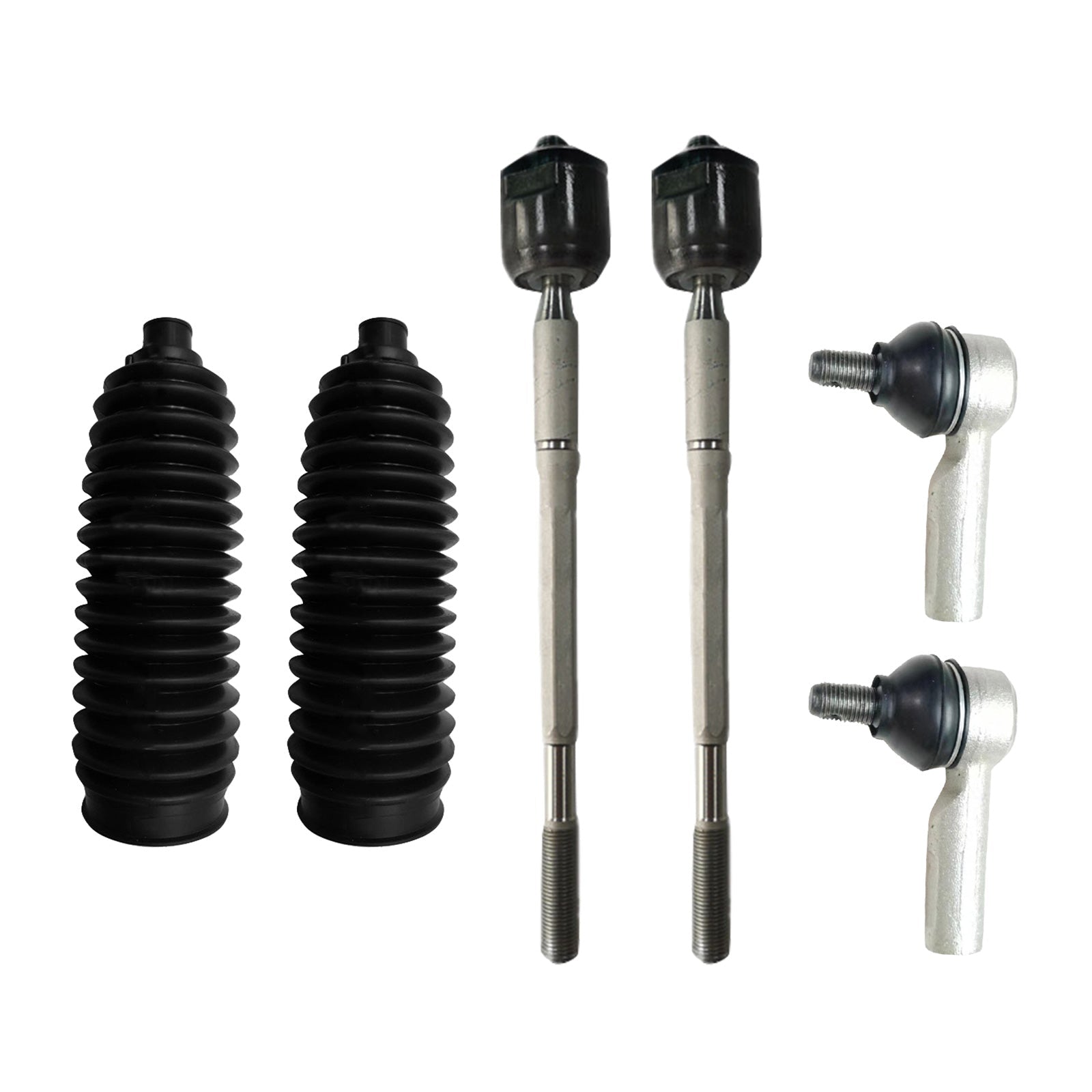 6PCS Inner Rack Tie Rod End Kit Suitablefor 05 - 15 Toyota Hilux 4WD GGN25R KUN26R - Frazy's Auto Parts