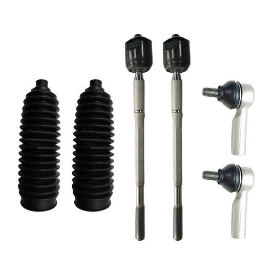 6PCS Inner Rack Tie Rod End Kit Suitablefor 05 - 15 Toyota Hilux 4WD GGN25R KUN26R - Frazy's Auto Parts