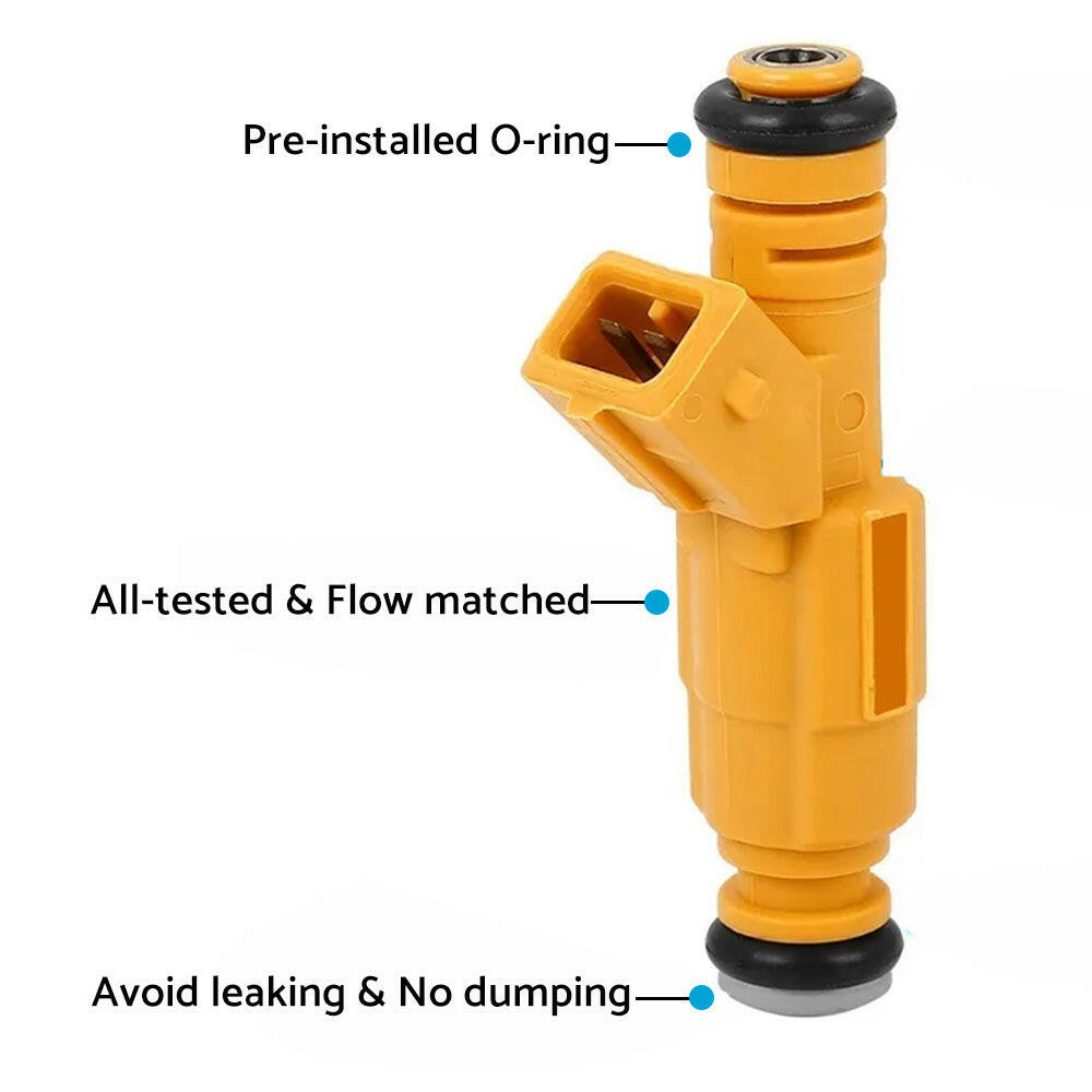 6x Fuel Injector Suitable for Jeep Cherokee / Grand Cherokee / Wrangler 0280155710 - Frazy's Auto Parts