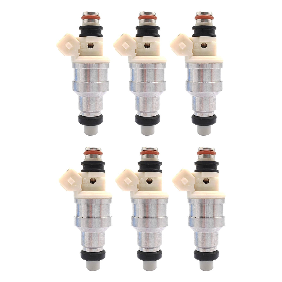 6x Fuel Injectors Suitable For Mitsubishi Galant Base LS 2.0 1990 - 1992 MD156760 - Frazy's Auto Parts