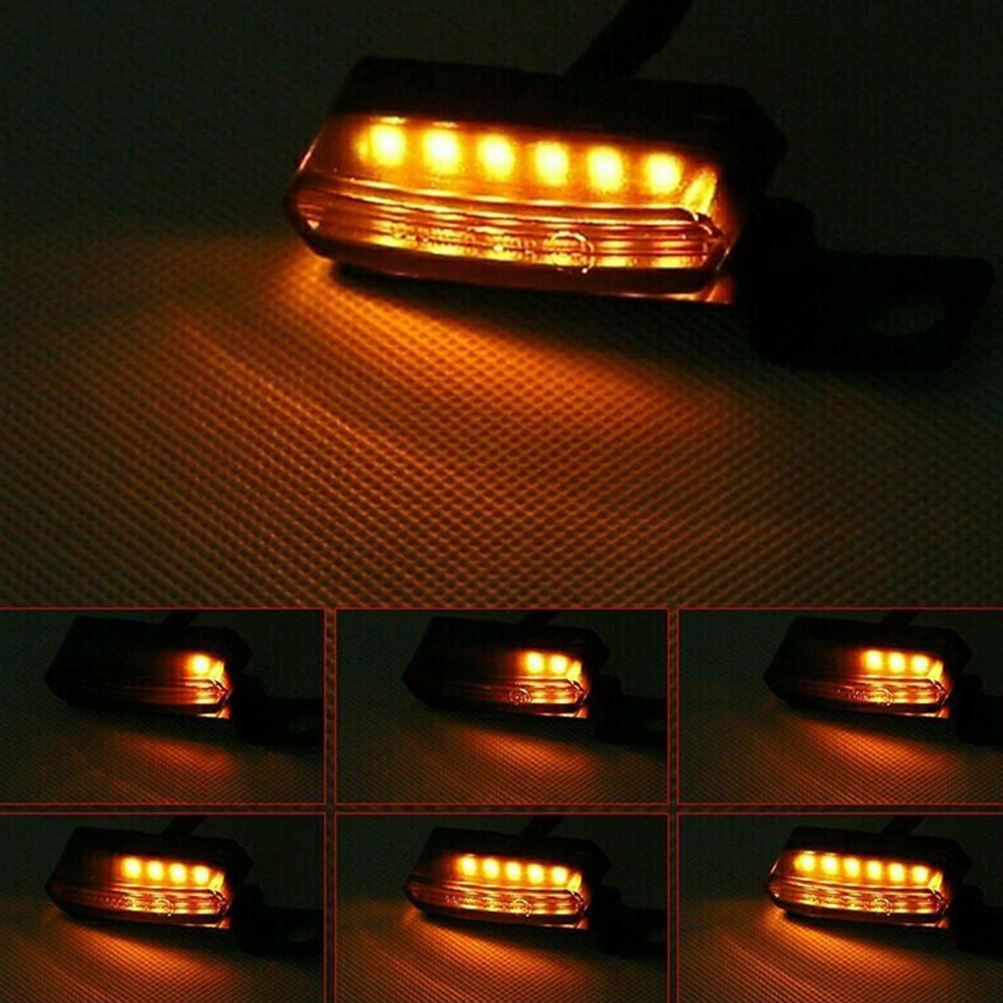 6x LED Mini Motorcycle Front Turn Signal Indicator Amber Light Suitable For Harley & Chopper - Frazy's Auto Parts