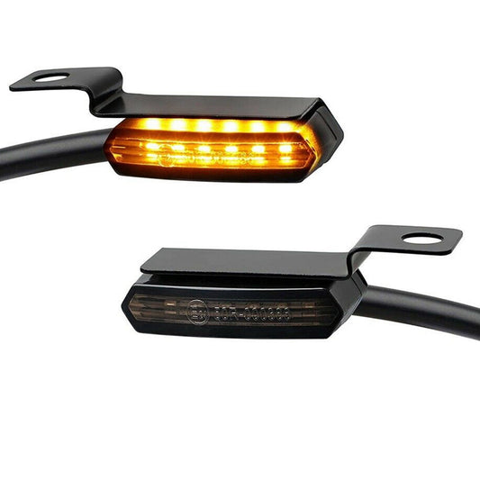 6x LED Mini Motorcycle Front Turn Signal Indicator Amber Light Suitable For Harley & Chopper - Frazy's Auto Parts