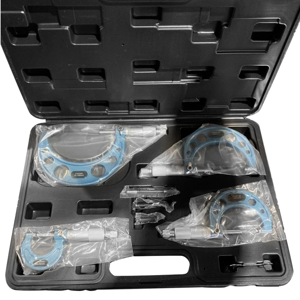 6x Outside Micrometer Set 0 - 6 inch Carbide Machinist Tool 0.0001 inch - Frazy's Auto Parts