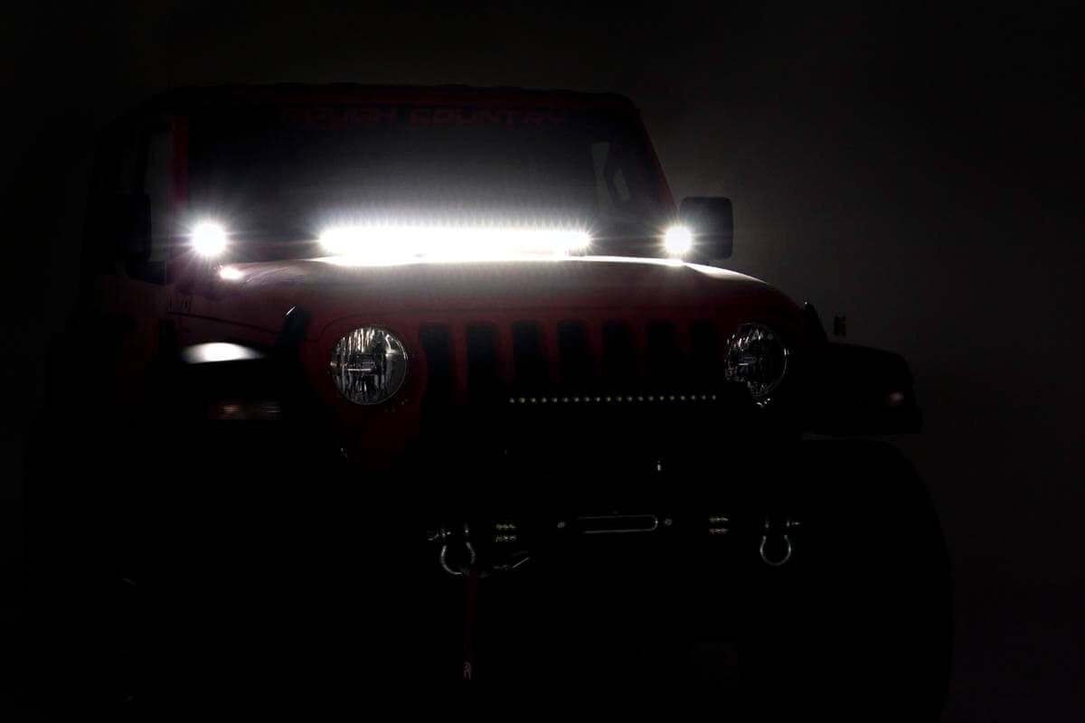 LED Ditch Light Kit Hinge Mount Jeep Gladiator JT/Wrangler JL (18-26)