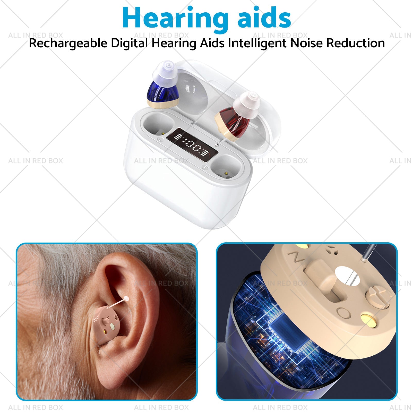 Rechargeable Hearing Aids Digital Hearing Aids Intelligent Noise Reduction-3
