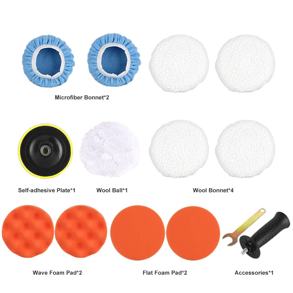 700W Electric Car Polisher 125mm Portable Polishing Machine Waxer Sander Buffer - Frazy's Auto Parts