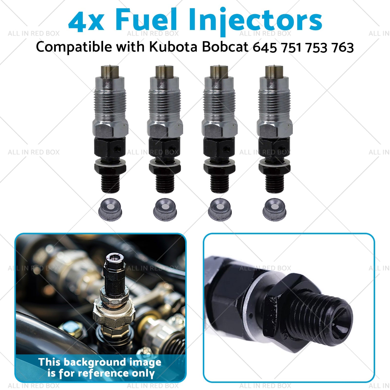 7023120 6722147 4x Fuel Injectors 6722147 Suitablefor 645 751 753 763 773 Kubota - Frazy's Auto Parts