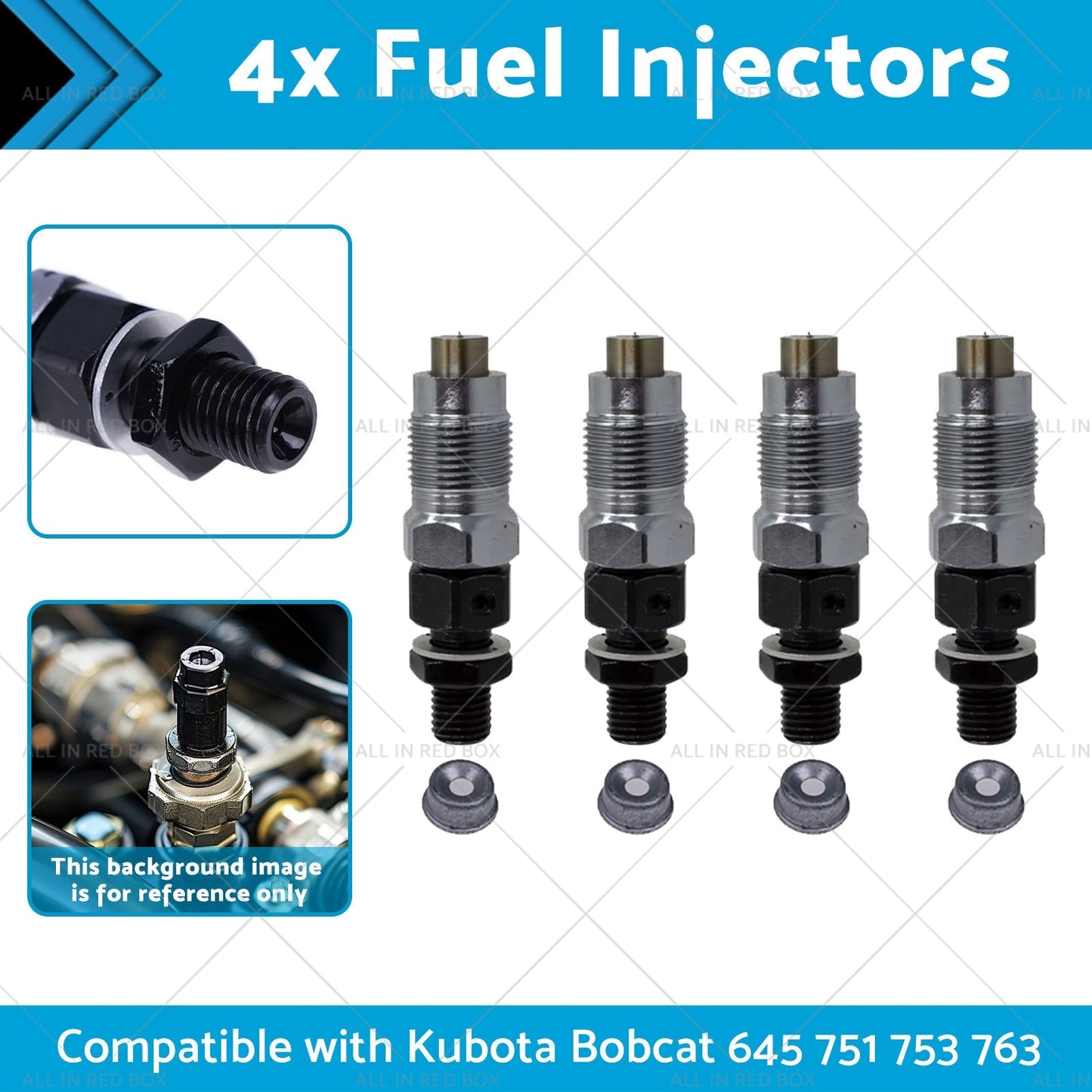 7023120 6722147 4x Fuel Injectors 6722147 Suitablefor 645 751 753 763 773 Kubota - Frazy's Auto Parts