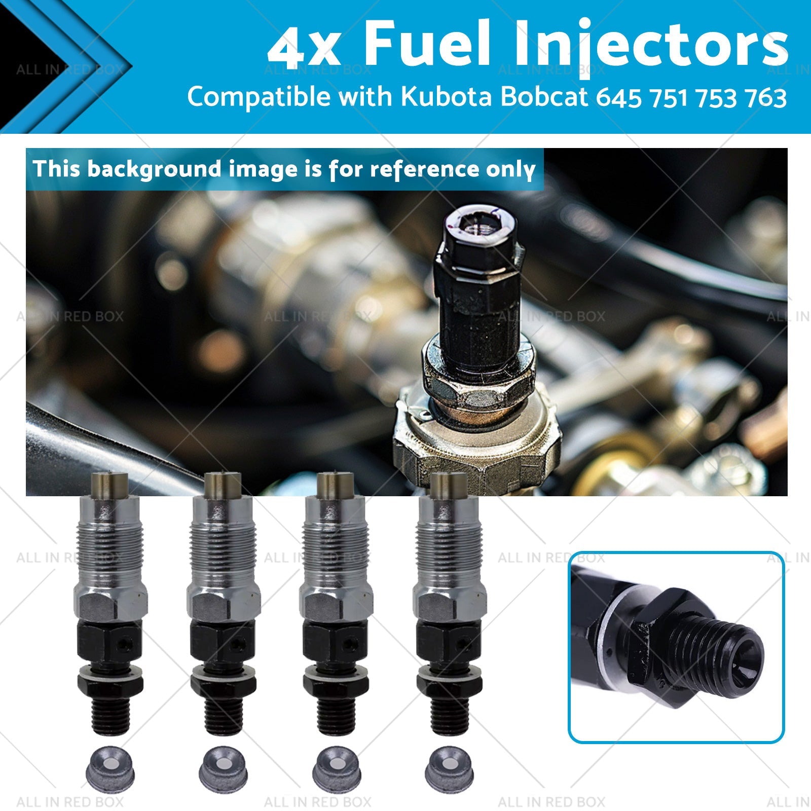 7023120 6722147 4x Fuel Injectors 6722147 Suitablefor 645 751 753 763 773 Kubota - Frazy's Auto Parts