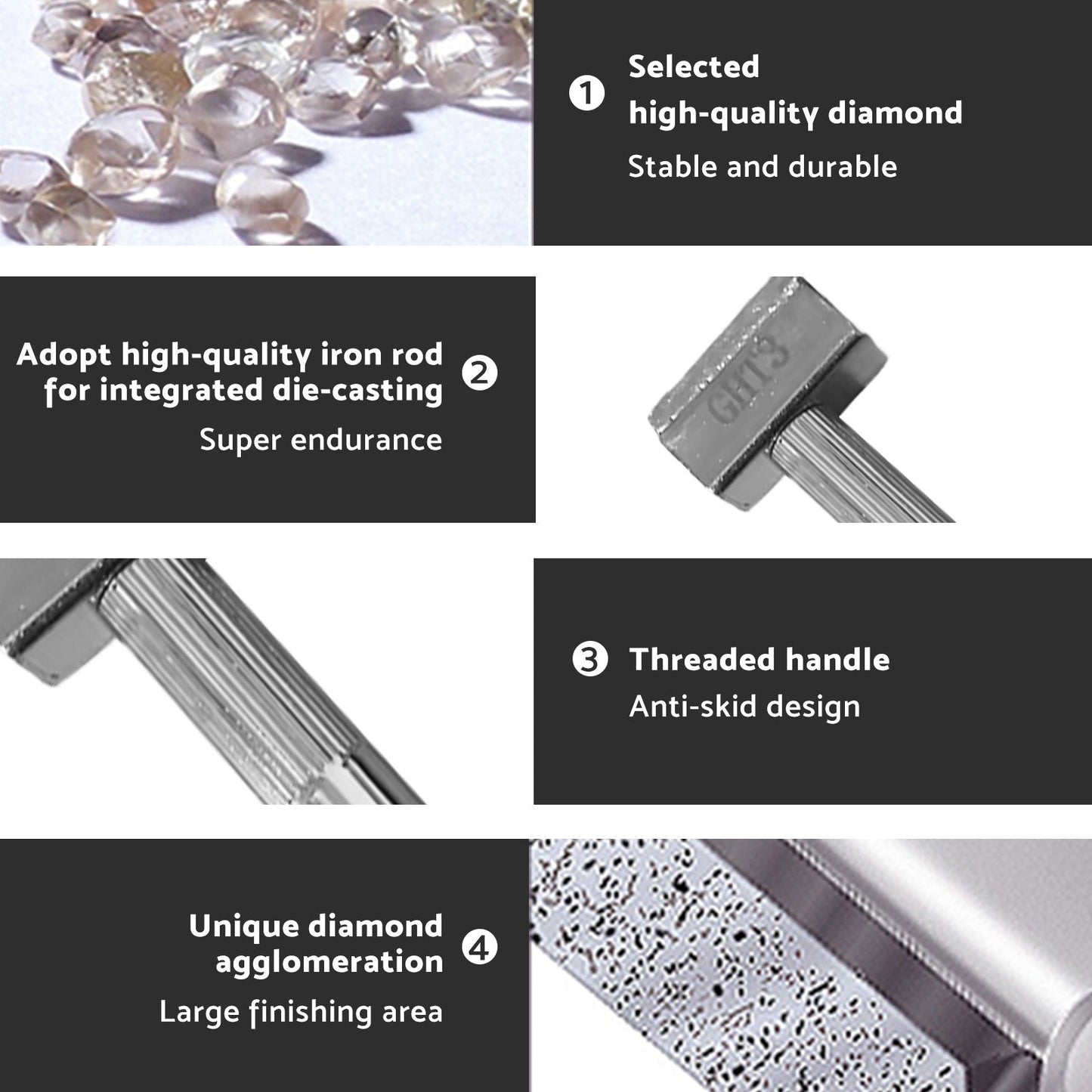 For Dressing Bench Grinder Diamond Coated Grinding Disc Wheel Stone Dresser Tool-2
