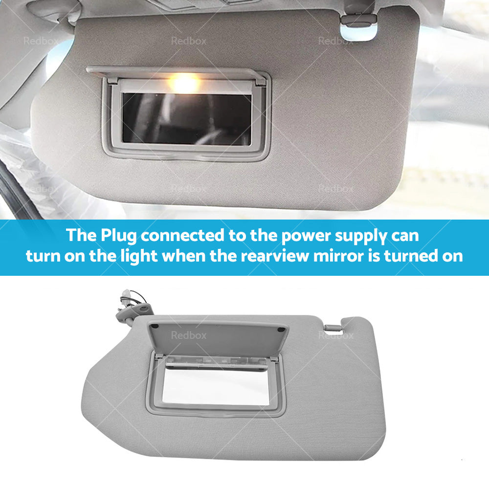 Left Interior Sun Visor Shade Grey Fit For Nissan Pathfinder 2013-2018 R52 Wagon-4