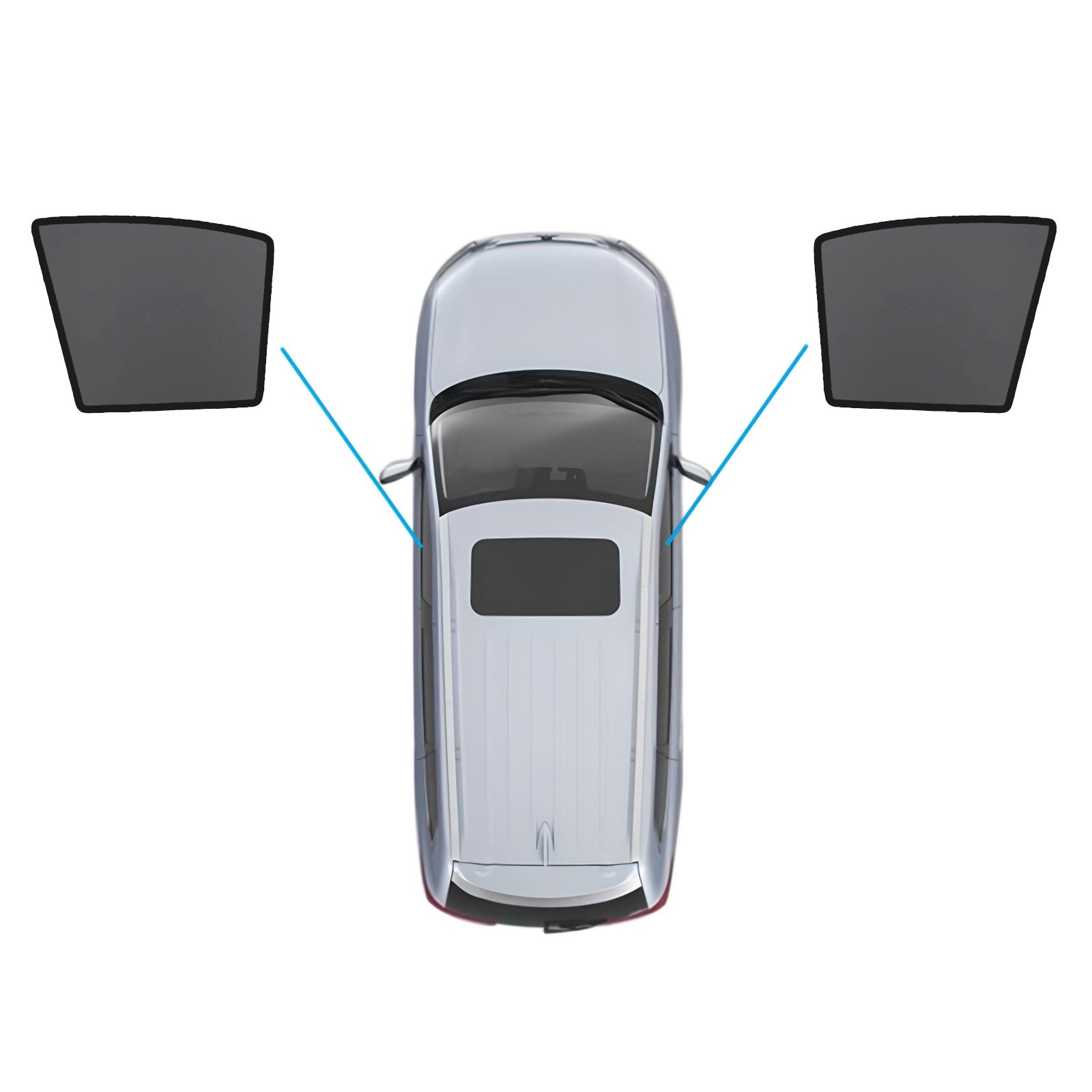Magnetic Sun Shades Front Windows Suitable For Nissan Tiida C11 Hatch 2004-2010-2