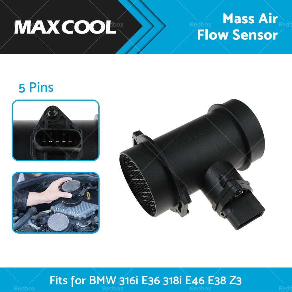 0280217124 MAF Mass Air Flow Sensor for BMW 316i E36 318i E46 E38 Z3 1998-2002-1