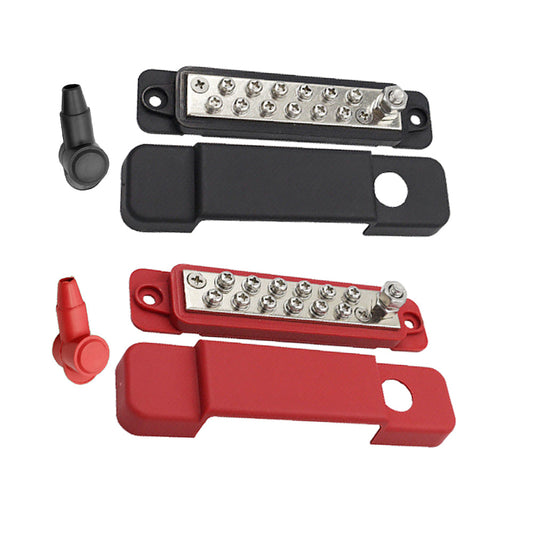 2x 12-Terminal Power Distribution Block Bus Bar Suitable For DC 48V 12P Wiring-0