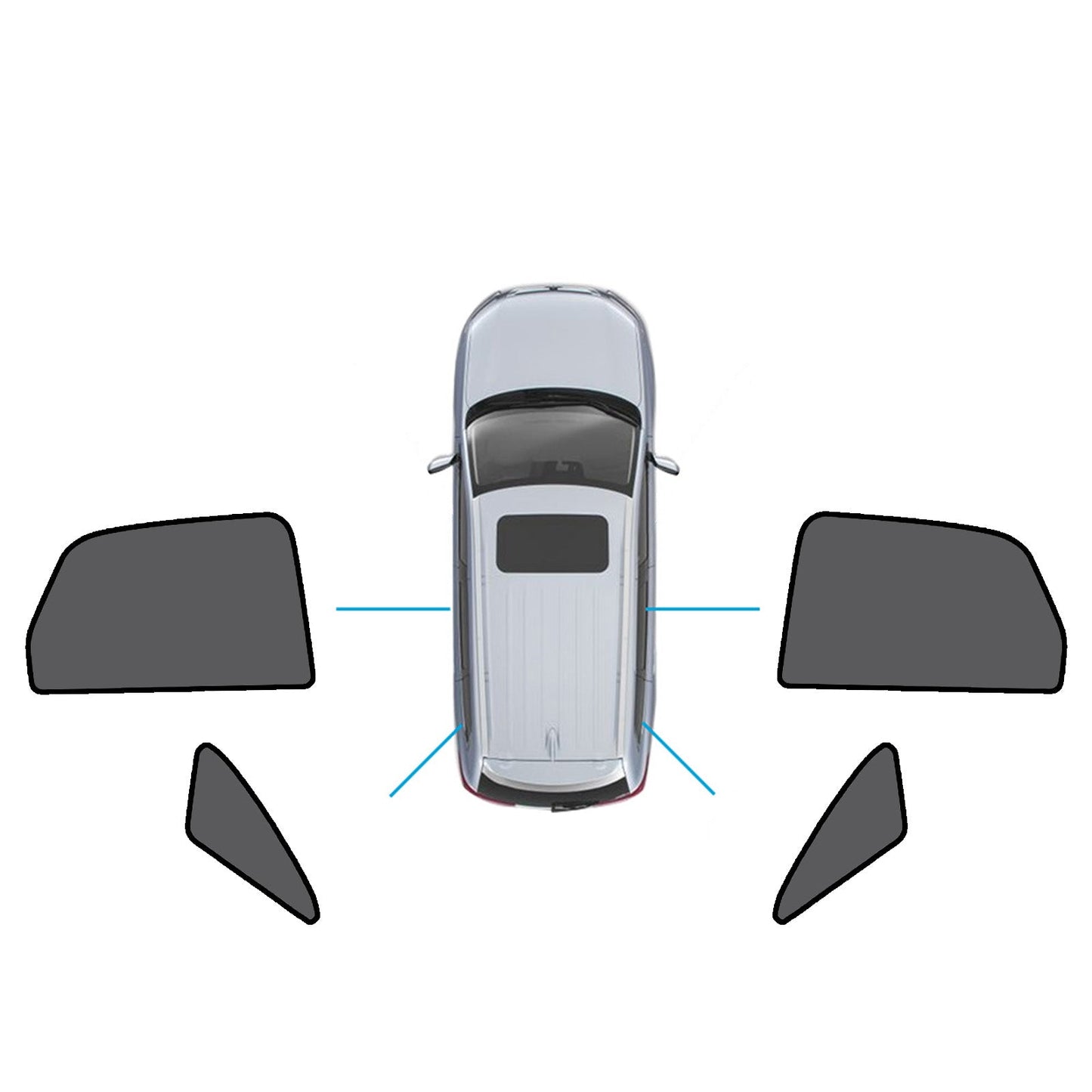 Magnetic Mesh Sun Blind Shades Suitable for Audi Q3 2011-2018 on Front/Rear-5