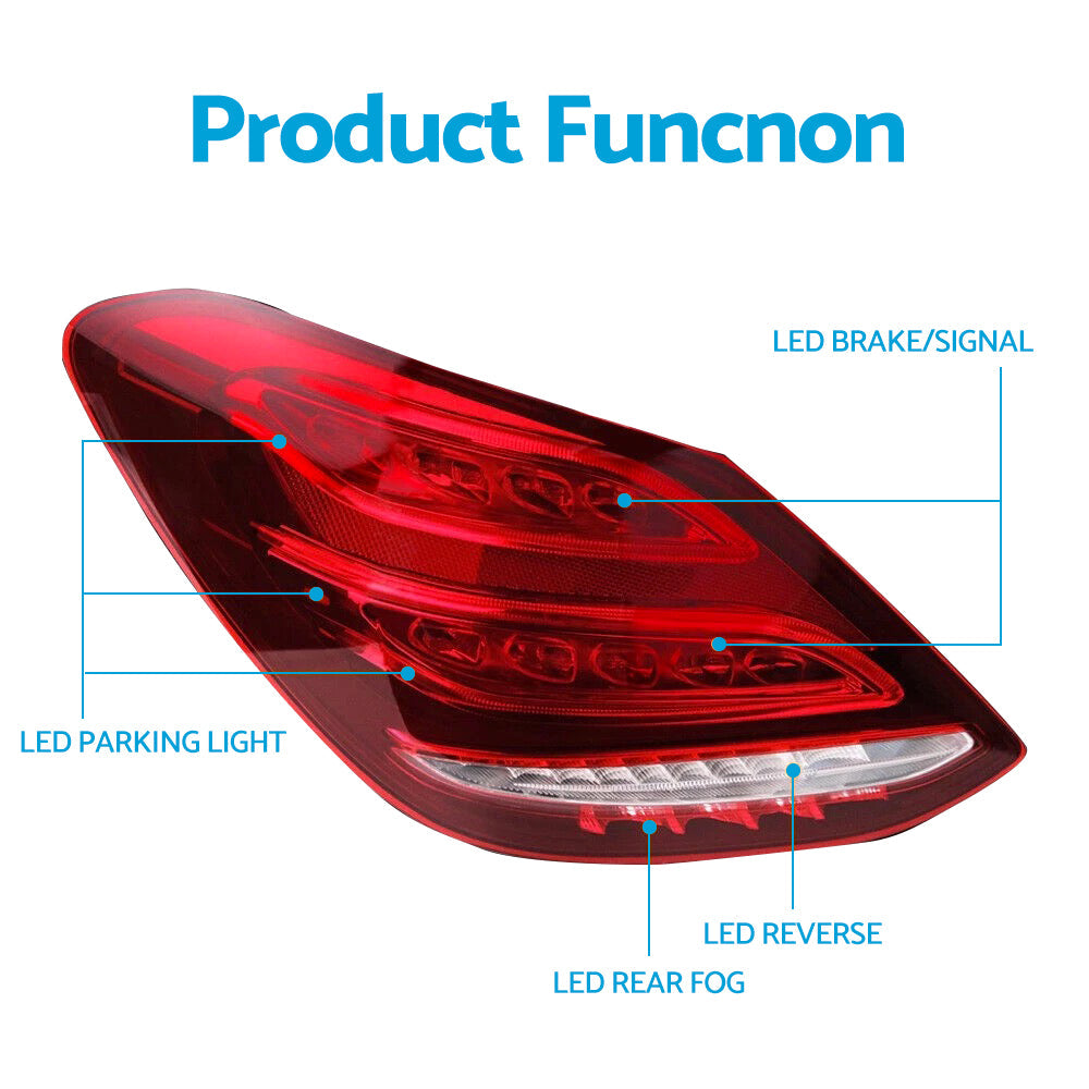 LED Rear Tail Light Pair Suitable for Mercedes C-Class W205 2014–2018 Models-4