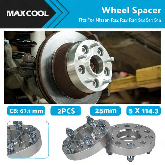 2PCS 25mm Wheel Spacers Suitable for Nissan 180SX-0