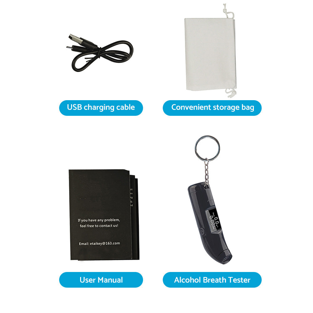Portable LCD Digital Alcohol Breath Tester Personal Breathtester-1