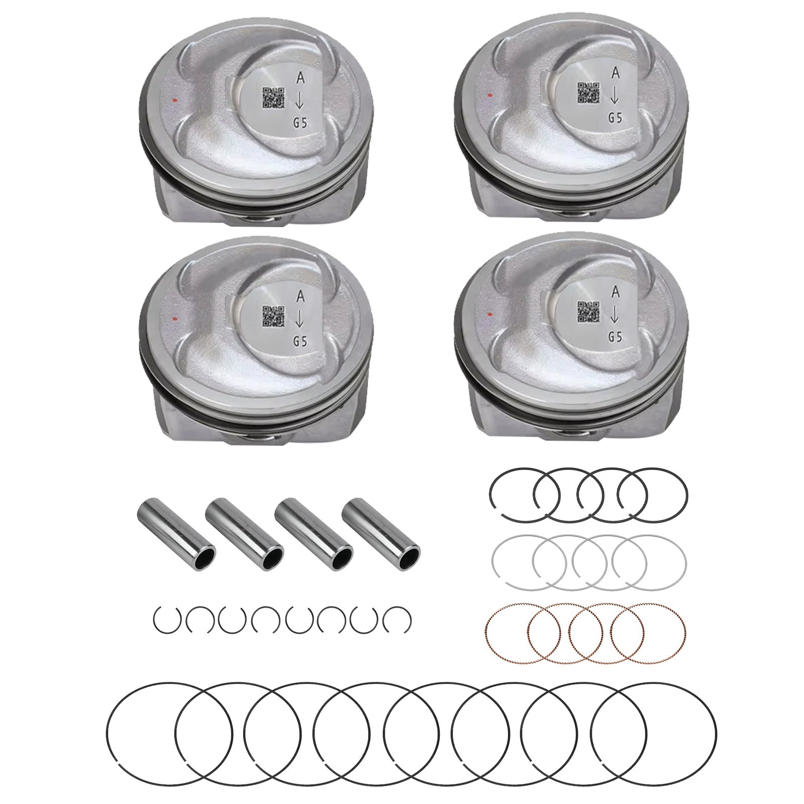Engine Piston with Rings Kit Suitable For Kia Sorento / Optima / Hyundai Sonata 2.4L-1