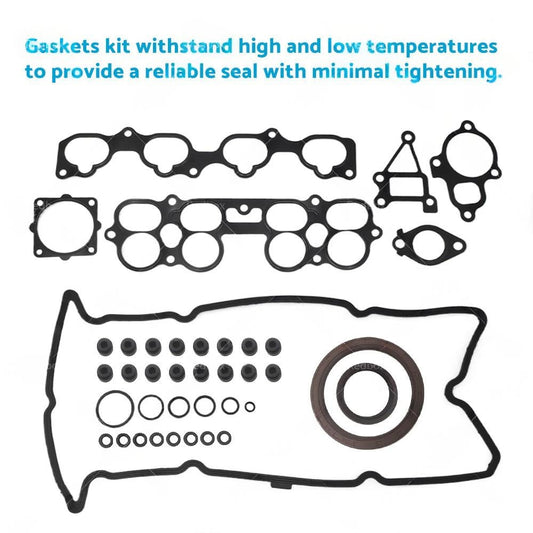 VRS Head Gasket Kit with Bolt Set Suitable for Nissan X-Trail T30 2.5L QR25DE-0