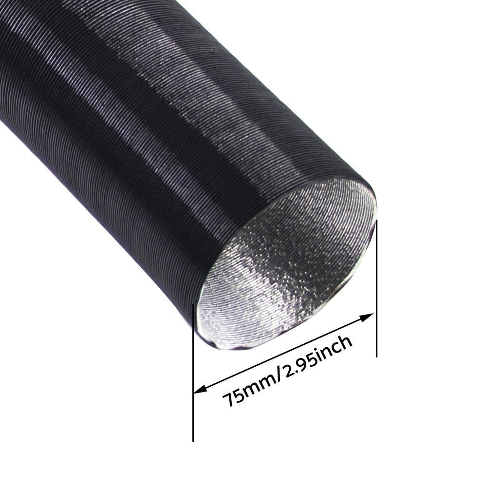 75mm Duct Pipe For Air Diesel Parking Heater Conditioner Ducting Hose 80cm - Frazy's Auto Parts