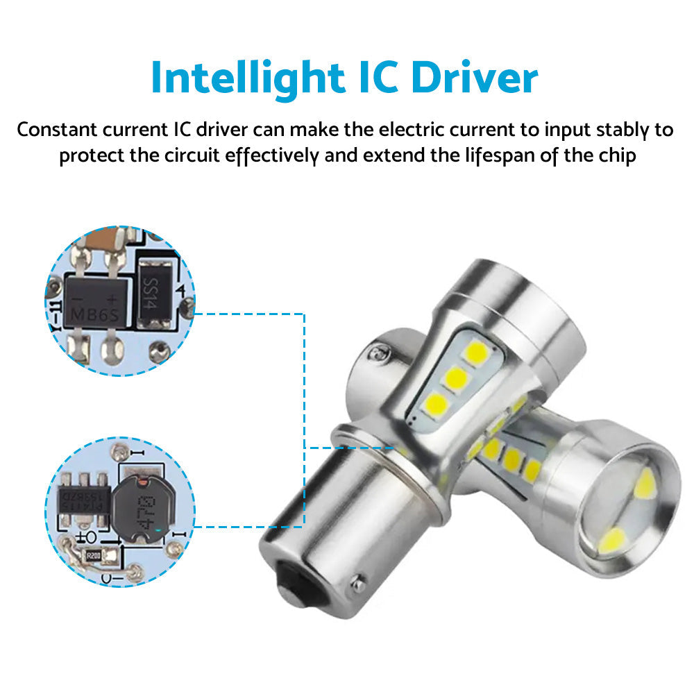 2x LED Reverse Tail Light Bulbs Globe Suitable For Toyota Landcruiser 80 Series-2
