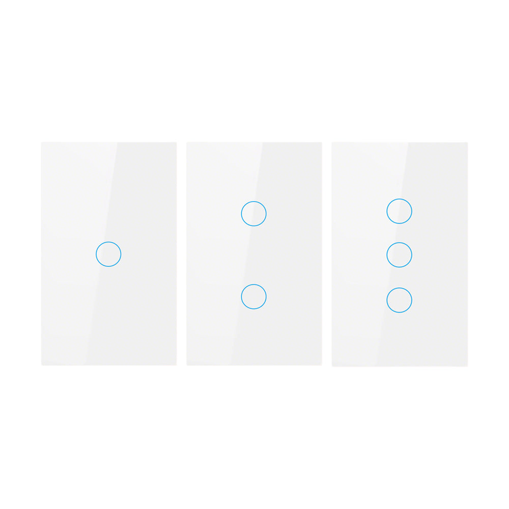 1Piece 1/2/3 Gang Touch Wall Light Switch LED 1 Way Touch Glass Switch-4