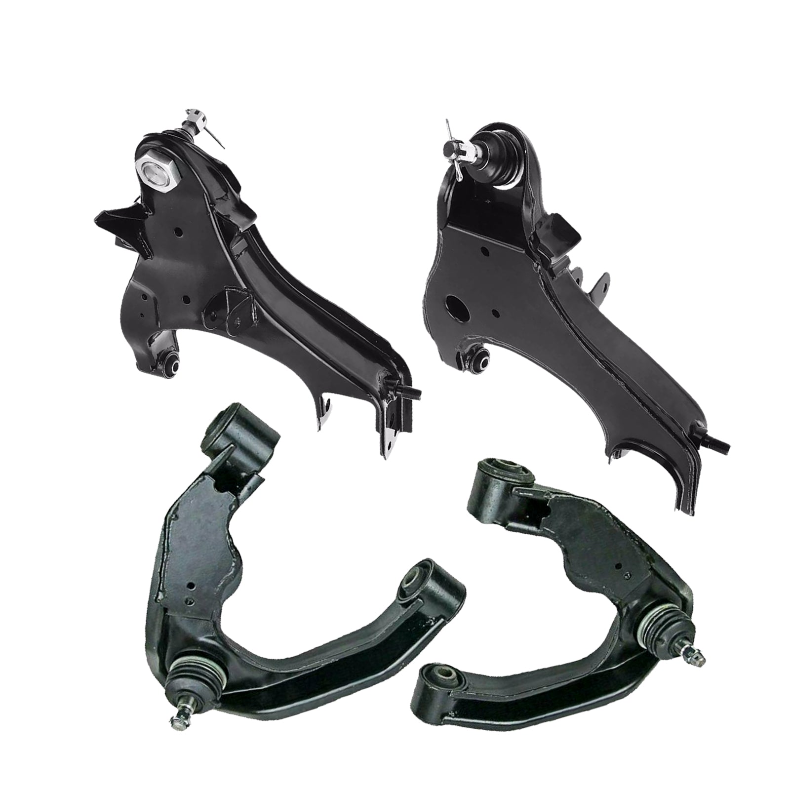 Front Upper & Lower Control Arms 2x Suitable For Nissan Navara D22 4WD 1997-2015-3