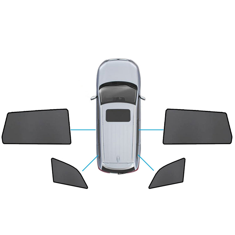 Magnetic Mesh Sun Blind Shades Front & Rear Suitable For Audi Q7 4LB 2006-2015-4