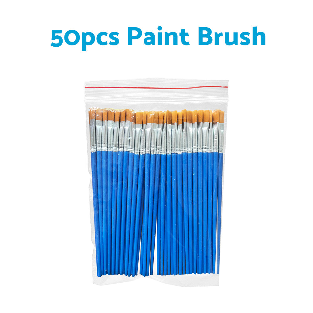 Flat Paint Brushes Set 50-200x Suitable For Detail Painting Craft Art and Gift Applications-5