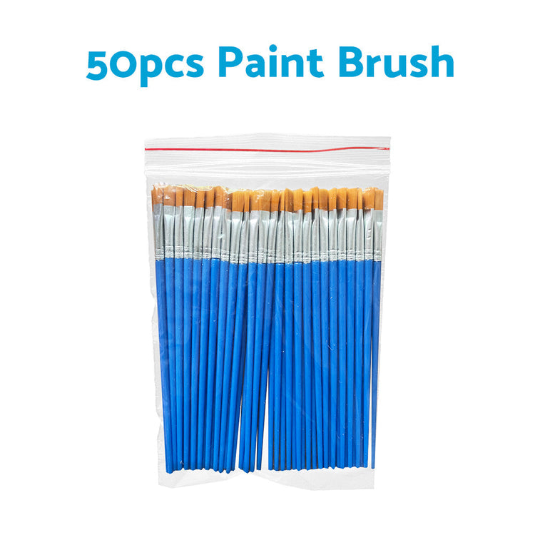 Flat Paint Brushes Set 50-200x Suitable For Detail Painting Craft Art and Gift Applications-5