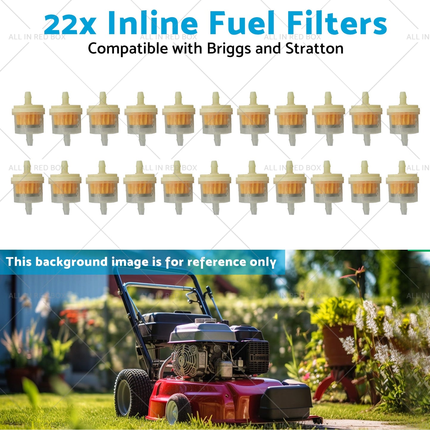22x Inline Fuel Filter Suitable For Briggs & Stratton 691035 / 493629 16HP-24HP-3