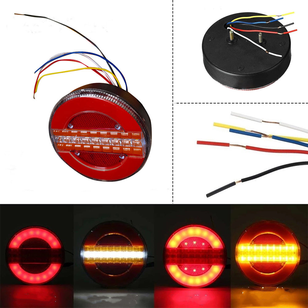 2x LED Tail Lights Stop Indicator Reverse Lamps Suitable For Trailer Truck Ute-4