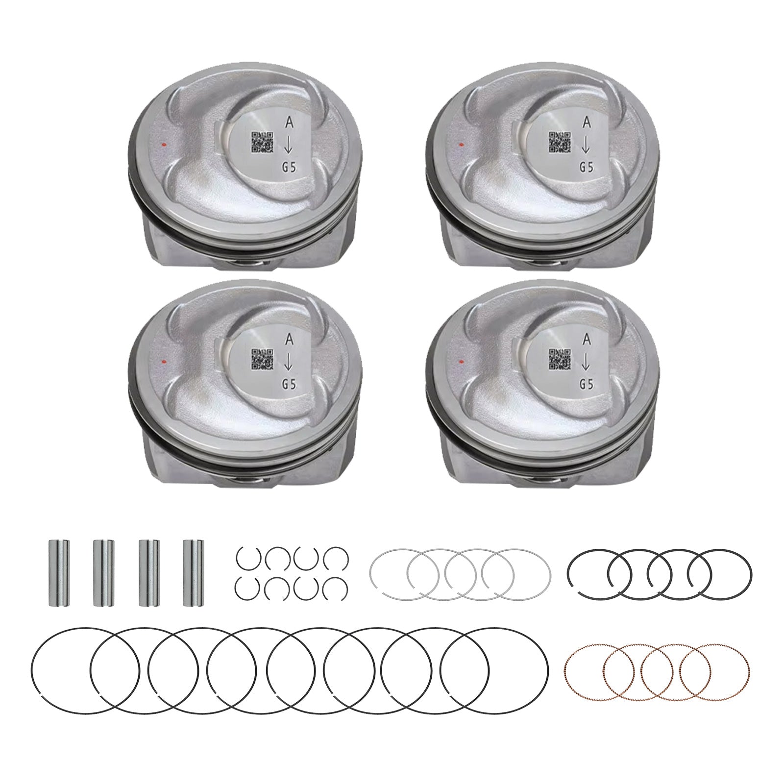 Engine Piston with Rings Kit Suitable For Kia Sorento / Optima / Hyundai Sonata 2.4L-0