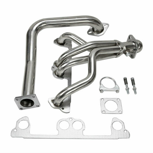 Exhaust Manifold Header with Downpipe Suitable for Jeep Wrangler YJ 2.5L L4-0