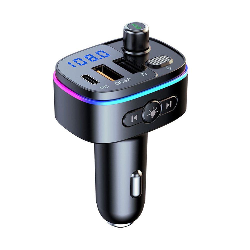 Bluetooth-compatible FM Transmitter Wireless Car Radio Adapter USB Charger Call-0