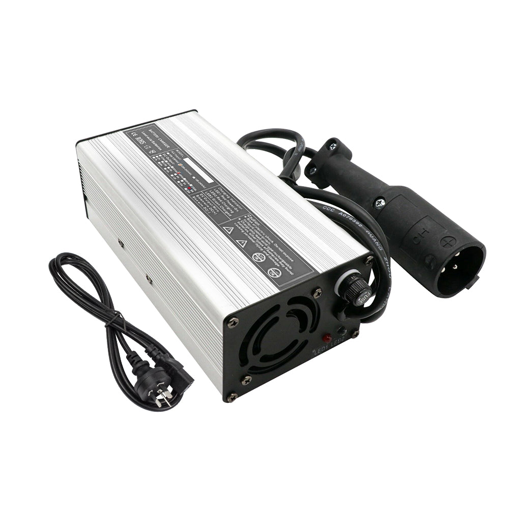 48V 6A Snap-Head 3-Pin Plug Battery Charger Suitable For EZ-GO TXT & Club Golf Cart-0