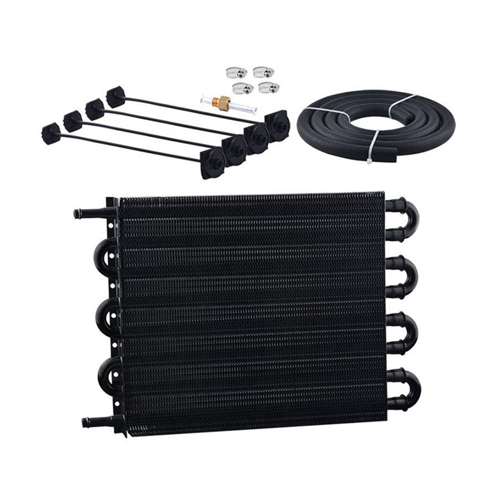 8 Row Remote Transmission Oil Cooler Radiator Converter Kit Suitable For Manual To Automatic Transmission Vehicles - Frazy's Auto Parts