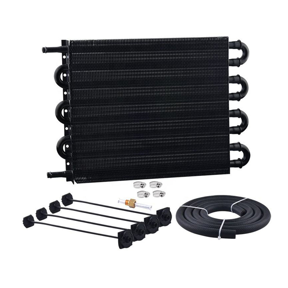 8 Row Remote Transmission Oil Cooler Radiator Converter Kit Suitable For Manual To Automatic Transmission Vehicles - Frazy's Auto Parts